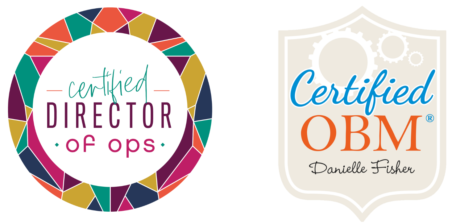 My Badges: Certified Director of Operations & Certified Online Business Manager